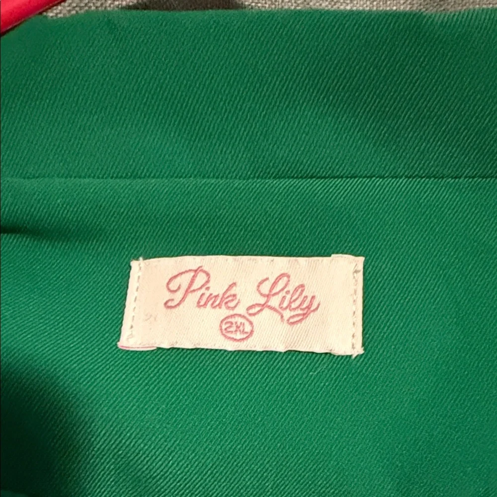 Pink Lily Emerald Green Jacket - Picture 2 of 3